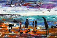 beach-people-southport-with-seagulls