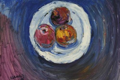 still-life-of-apples-on-a-plate